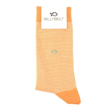 Chaussettes Rayées Orange 1