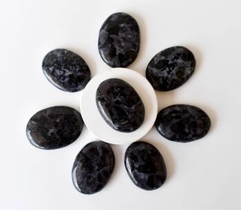 Polished Larvikite Palm Stone, Larvikite Pocket Crystal 2