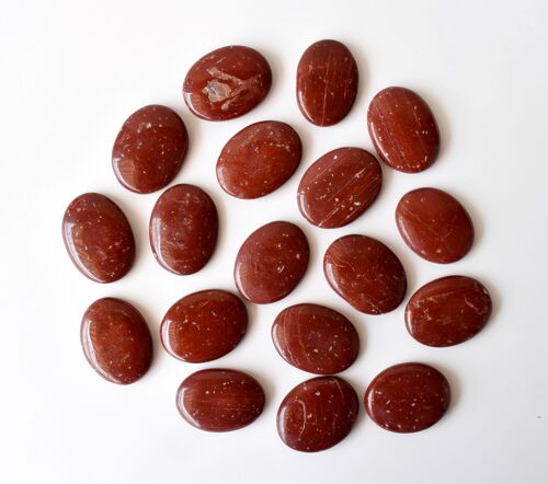 Polished Red Jasper Palm Stone, Pocket Stone