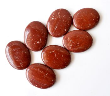 Polished Red Jasper Palm Stone, Pocket Stone 3