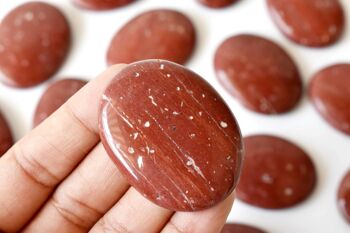 Polished Red Jasper Palm Stone, Pocket Stone 9