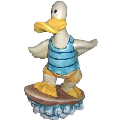 Figura Pato Surf ceramica 28 cm