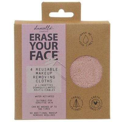 Erase your face Set 4 discos faciales desmaquilladores ECO reutilizables