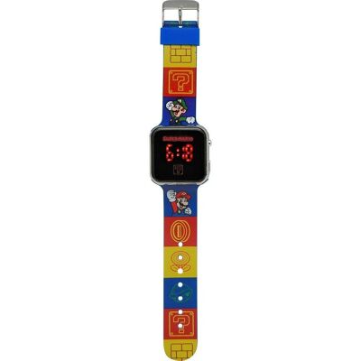 Super Mario Reloj luz led watch en blister