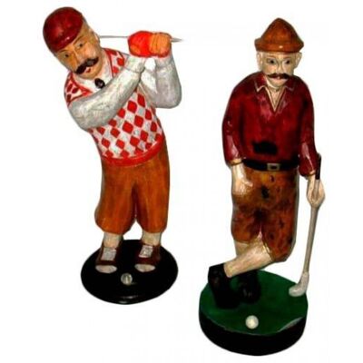 Figura golfista madera 30cm