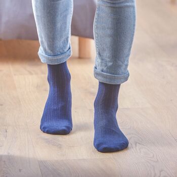 Chaussettes en Dentelles Bleu 3