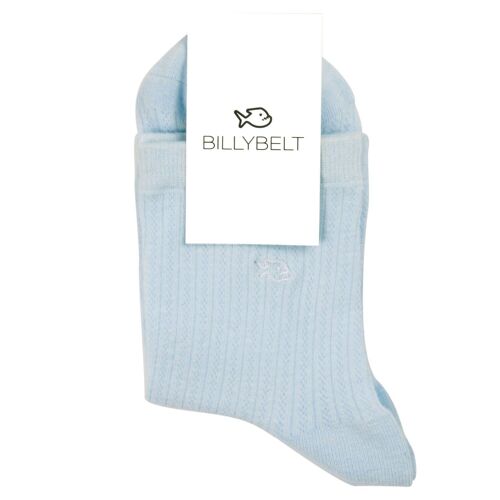 Chaussettes en Dentelles Bleu Pastel