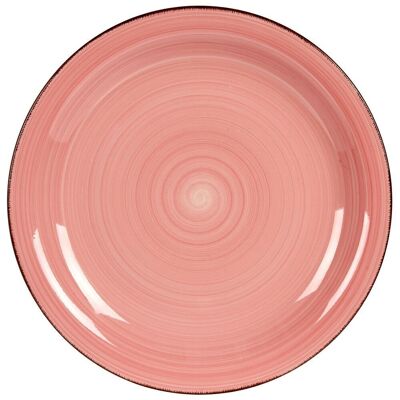 Plato loza gress rosa 26 cm