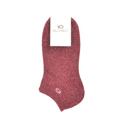 Raspberry Glitter Socks