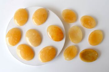 Polished Yellow Aventurine Palm Stone, Pocket Stone 4