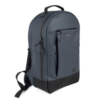 Rounded PU Backpack Navy