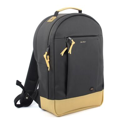 Rounded PU Backpack Black