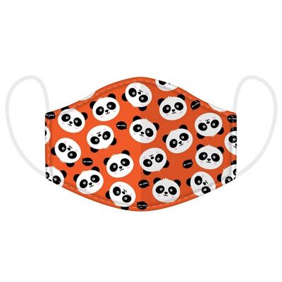 Mascarilla reutilizable Panda 4-12 años