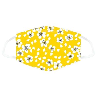 Mascarilla reutilFlor Amarillo Juni/Adu