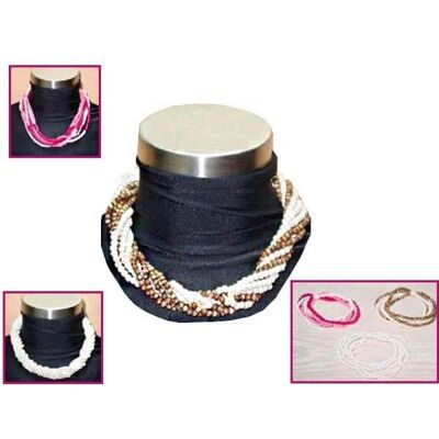 Collar perlitas hueso