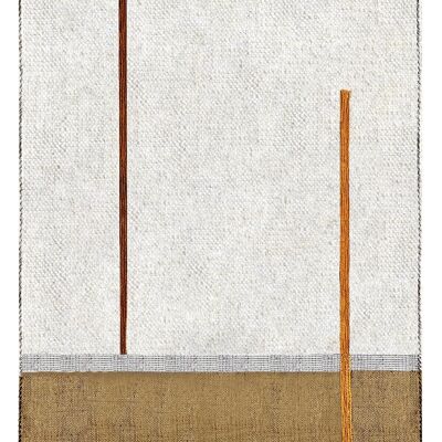 Designer decorative rug in natural fibers ATLAS