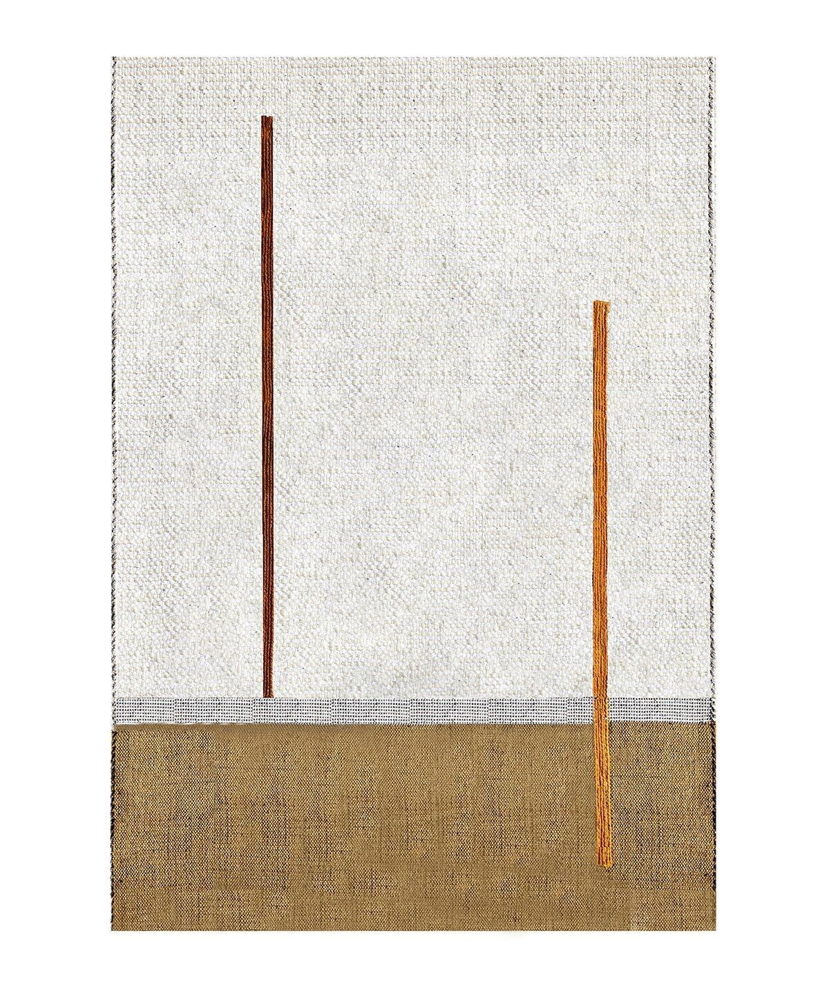 Tappeto decorativo di design in fibre naturali ATLAS