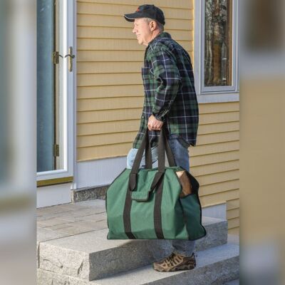 ShelterLogic Polyester Firewood Bag Spruce | Green | 30kg