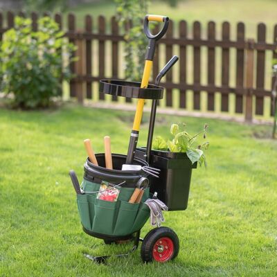 Westmann Metal Garden Trolley Universal | Black/Green | 40x56x104cm