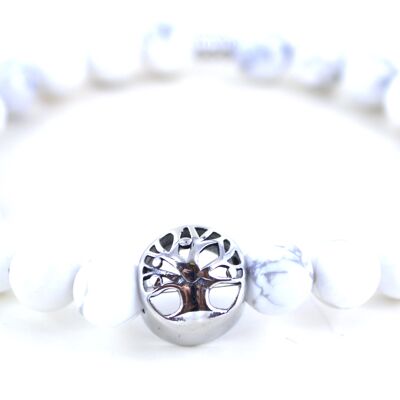 Bracelet en pierre naturelle howlite