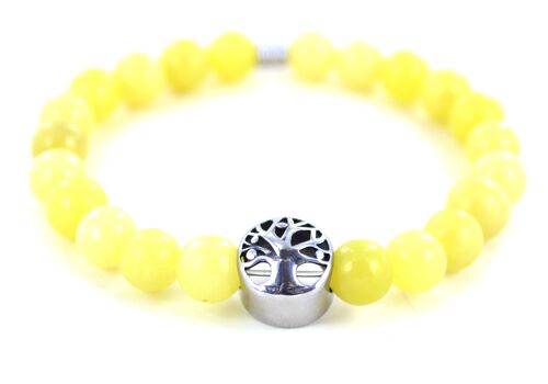 Bracelet en pierre naturelle jaspe citron