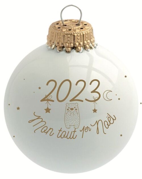 Boule de Noël personnalisée 2023 Mon Tout Premier Noël