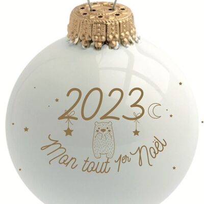 Pallina di Natale personalizzata 2023 Il mio primo Natale