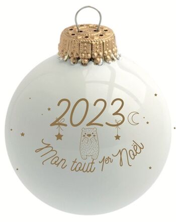 Boule de Noël personnalisée 2023 Mon Tout Premier Noël 1