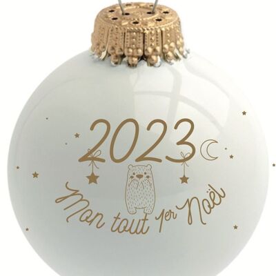 Personalized Christmas bauble 2023 My Very First Christmas