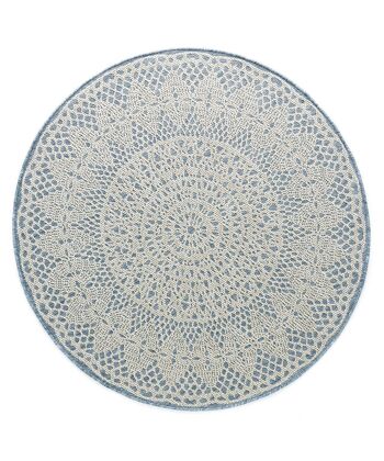 Tapis deco rond CROCHET 1