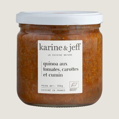 Quinoa aux tomates, carottes et cumin