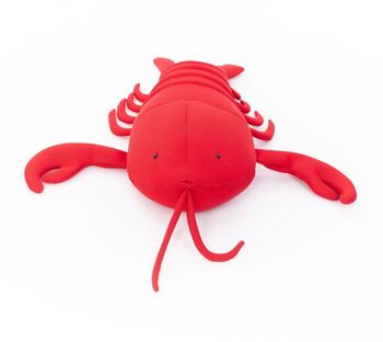 Pouf poire en tissu animal nageur Westmann homard | Rouge | 80x95x18cm 5