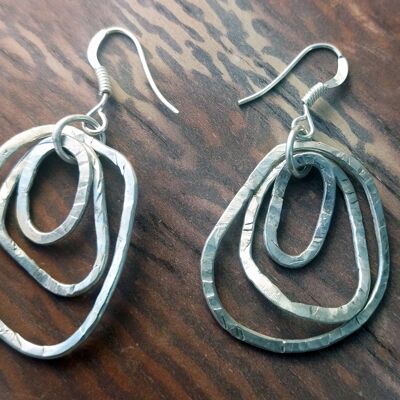 Triple circles earrings II