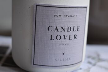 Bougie parfumée CANDLE LOVER avec d'élégants accents de fleurs séchées pour vos amis, votre famille et votre maison 2