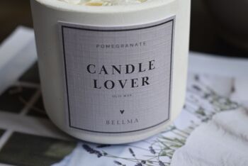 Bougie parfumée CANDLE LOVER avec d'élégants accents de fleurs séchées pour vos amis, votre famille et votre maison 3