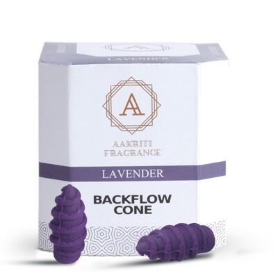 Gallery Backflow Natural Incense Waterfall Cones Unique Shape for Backflow Incense for Prayer, Meditation, Relaxation Burner Holder Screw (25 pcs) - Lavender