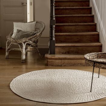 Tapis deco rond CROCHET 2