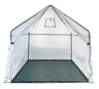 Tente d'hiver Westmann et serre en aluminium pepperoni | Blanc | 180x180x200cm 3