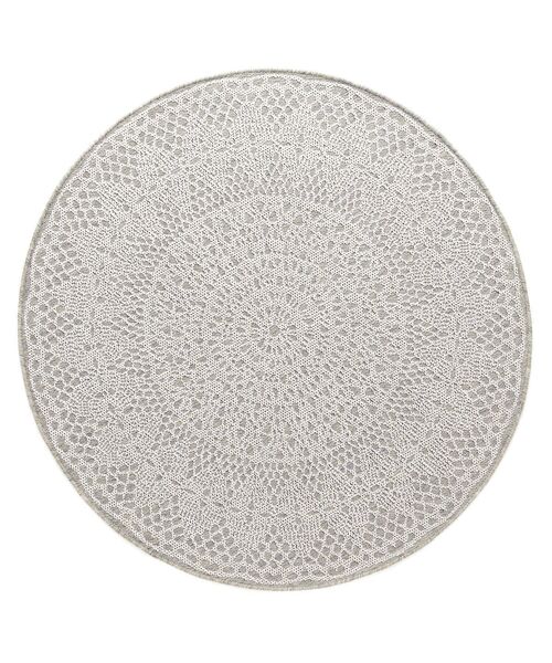 Tapis déco rond CROCHET