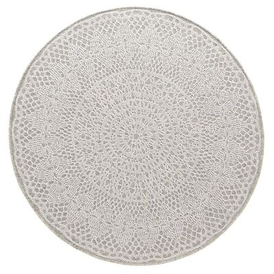 Alfombra decorativa redonda CROCHET