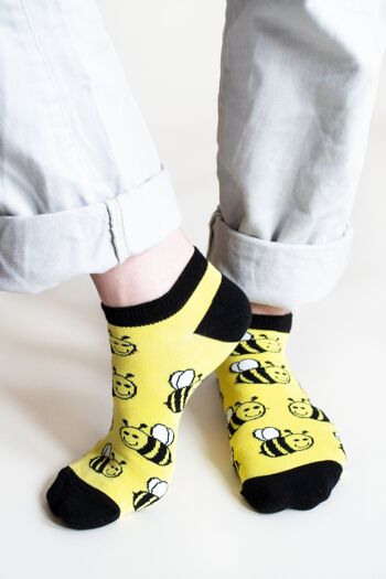 Chaussettes d’abeille | Chaussettes d’entraînement | Chaussettes jaunes | Chaussettes lumineuses 9