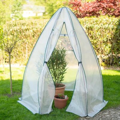 Tente d'hiver et serre en aluminium Westmann Olive | Blanc | 160x160x183cm