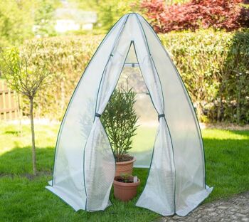 Tente d'hiver et serre en aluminium Westmann Olive | Blanc | 160x160x183cm 1