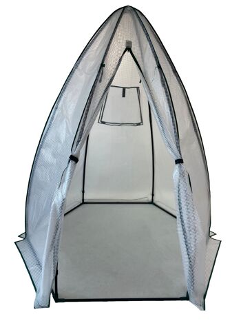 Tente d'hiver et serre en aluminium Westmann Olive | Blanc | 160x160x183cm 2