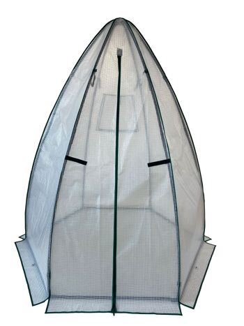 Tente d'hiver et serre en aluminium Westmann Olive | Blanc | 160x160x183cm 3
