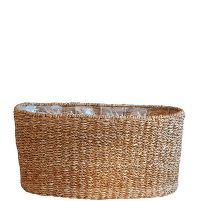 Basket Seagrass elongated Plant Basket Large(Lara)