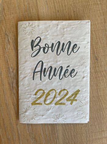 Carte à planter - Bonne année 2024 1