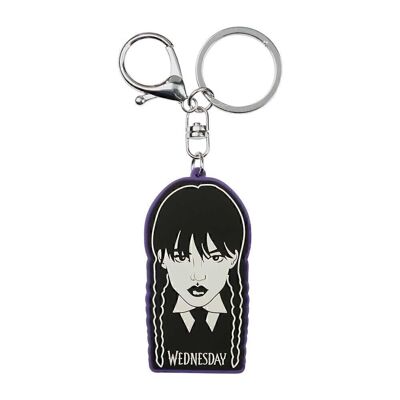 Wednesday Braid-Brand Keychain, Black