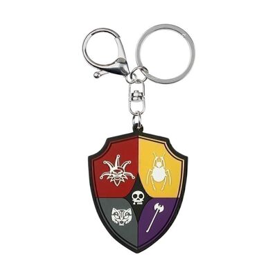 Wednesday Crest-Brand Keychain, Multicolor