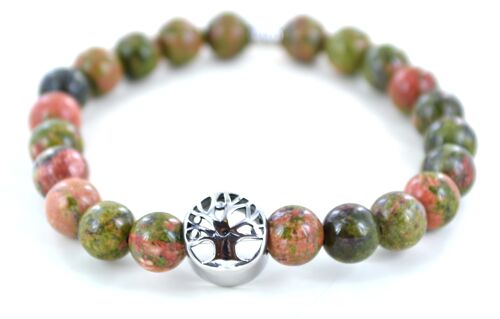 Bracelet en pierre naturelle unakite